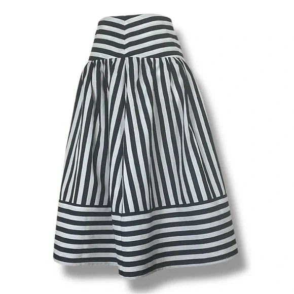 Anthropologie High Seas Skirt by Maeve Sz XS Blue and White Stripes NWT - Picture 5 of 16